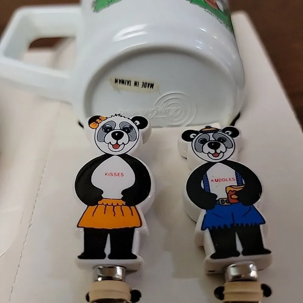 Vtg‎ 1985 6 Piece Child's Dish Set Panda Bears Melamine New Old Stock Taiwan
